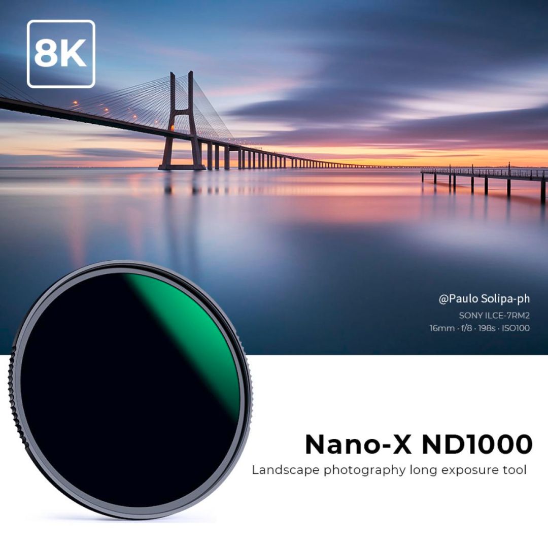K&F Concept 58mm ND1000 (10 Stop) Fixed ND Filter Neutral Density Multi-Coated KF01.975 - 2